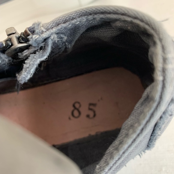 Blowfish Malibu Mamba Gray Washed Canvas Platform Sneakers Woman’s 8.5 - Picture 13 of 14